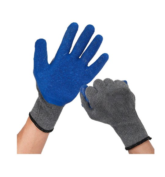 85-90g Cotton natural latex outdoor construction gloves